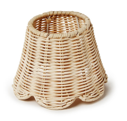 Rattan Scallop Edge Shade Cover