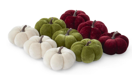 Velvet Mini Pumpkins