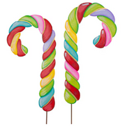 Colorful Candy Cane Stake