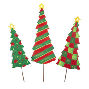 Timeless Green and Red Tree Pick