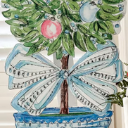 Chinoiserie Winter Wonderland Topiary