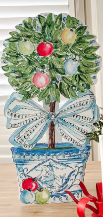 Chinoiserie Winter Wonderland Topiary