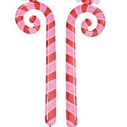 Pink Candy Cane Stake