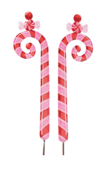 Pink Candy Cane Stake