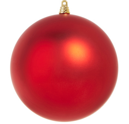 Matte Red 6" Ornament