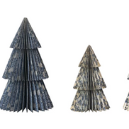 Blue and White Honeycomb Folding Tree