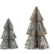 Blue and White Honeycomb Folding Tree