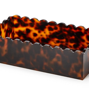 Scalloped Tortoise Print Napkin Holder