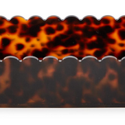 Scalloped Tortoise Print Napkin Holder