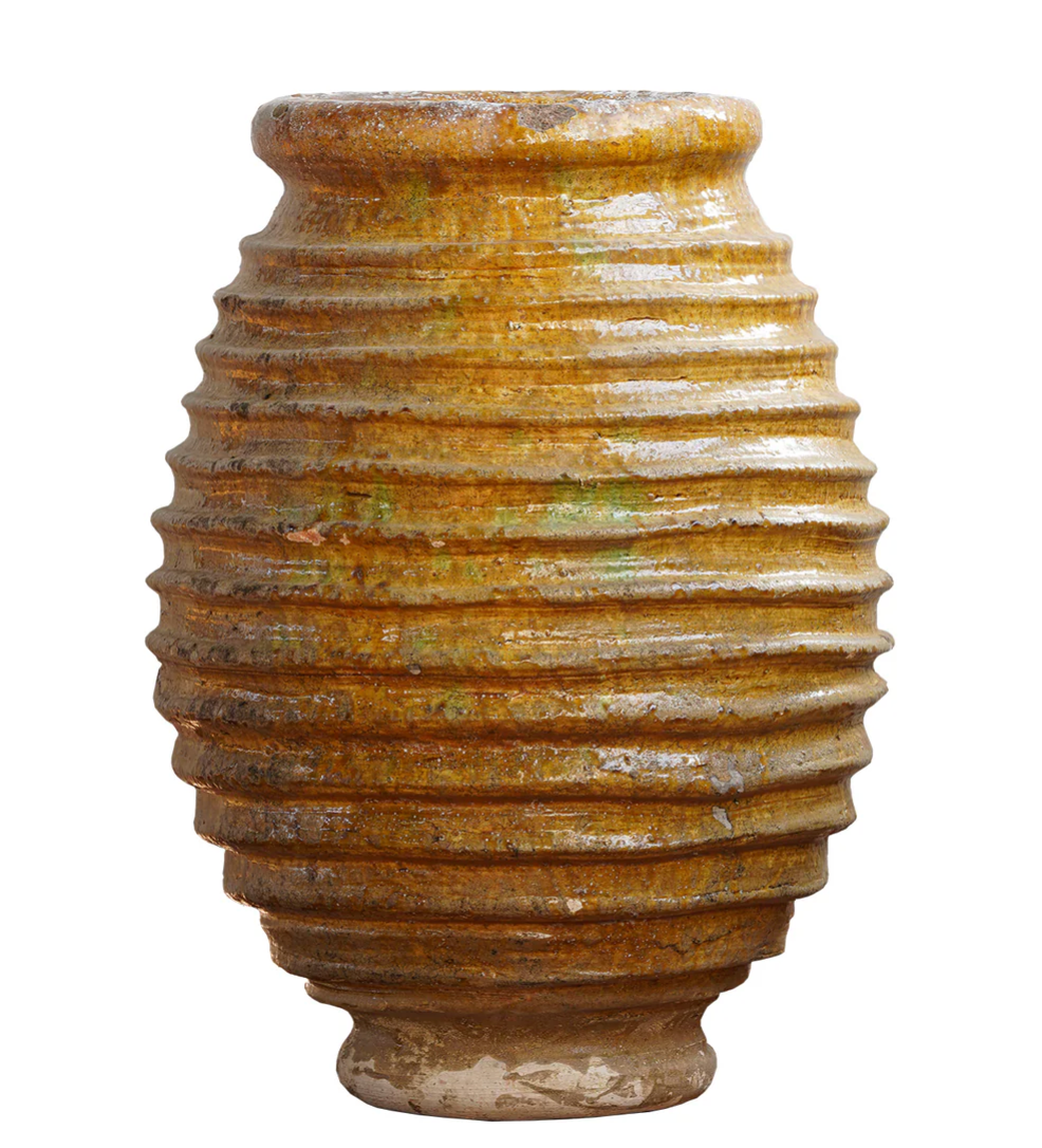 Ribbed Oil Jar