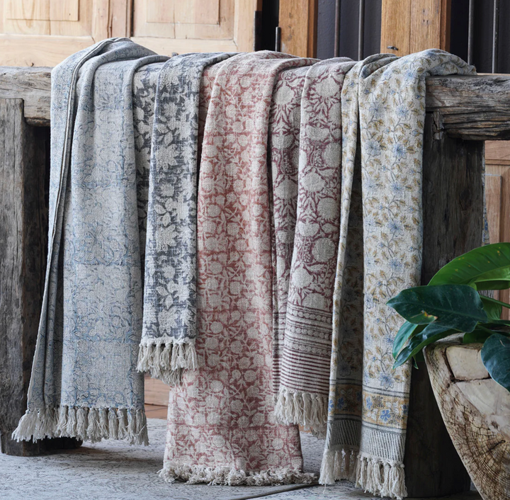 Handloomed Slub Cotton Throw