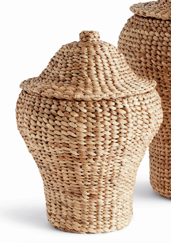 Water Hyacinth Ginger Jar