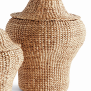 Water Hyacinth Ginger Jar