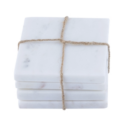 Set of 4 Square Marble Coasters