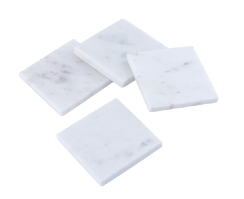 Set of 4 Square Marble Coasters