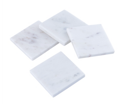 Set of 4 Square Marble Coasters
