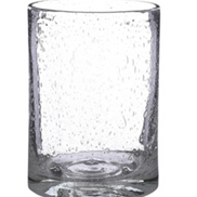 Clear Bubble Glass Vase