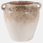 Ivory Textured Terracotta Vase