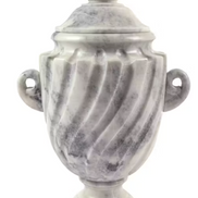 Tucana Carved Marble Urn With Lid