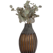 Abigail Grey Glass Vase