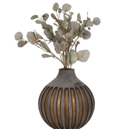 Abigail Grey Glass Vase