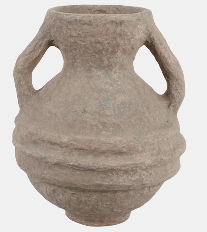 Paper Mache Vase with Handles