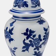 Blue & White Temple Jar