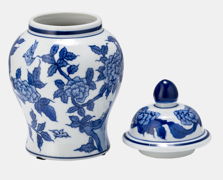 Blue & White Temple Jar