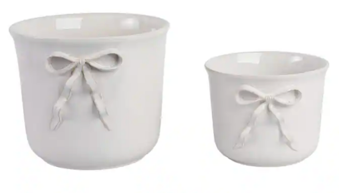 Decorative Bow Planters