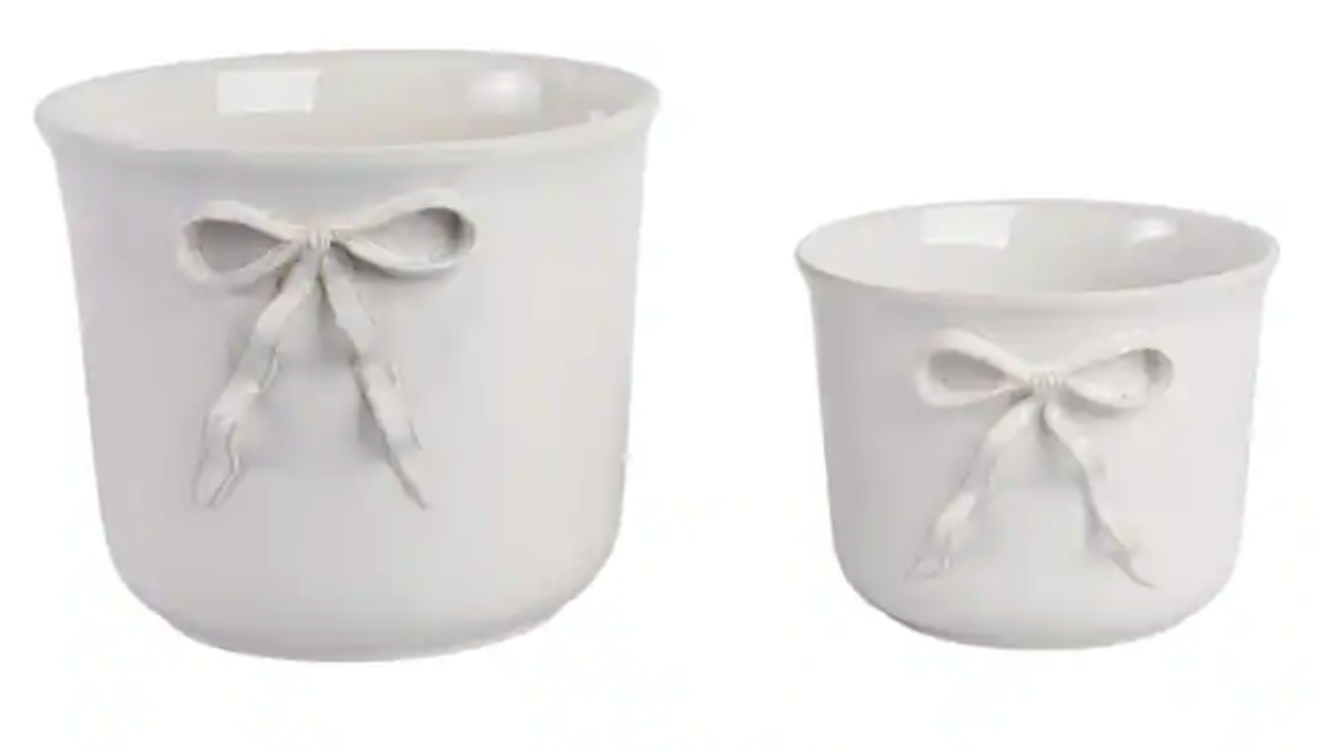 Decorative Bow Planters