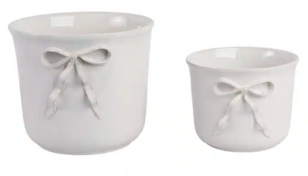 Decorative Bow Planters