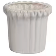 Ivory Fluted Planters