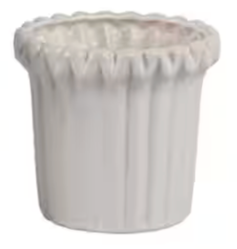 Ivory Fluted Planters