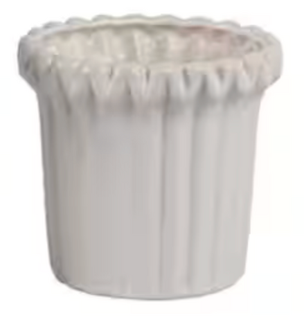 Ivory Fluted Planters
