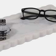 Scalloped Edge Marble Tray