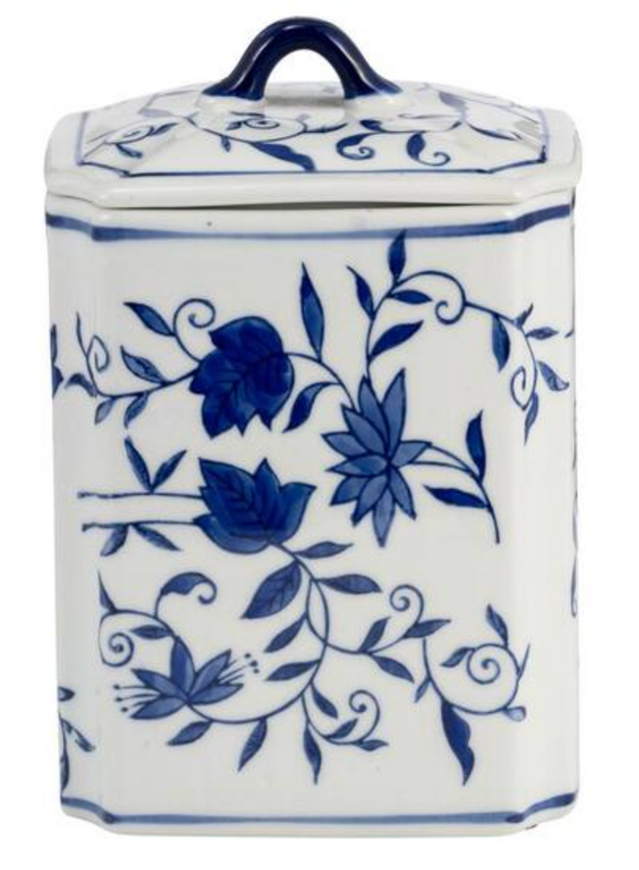 Chinoiserie Box Jar with Lid