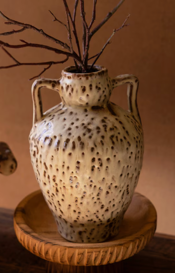 Rustic Speckled Urn