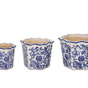 Chinoiserie Decorative Dahlia Planters