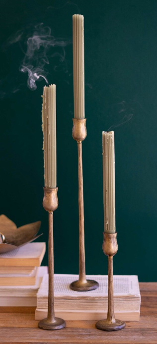 Antique Brass Taper Candleholder