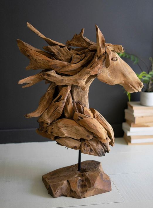 Teakwood Horse Head