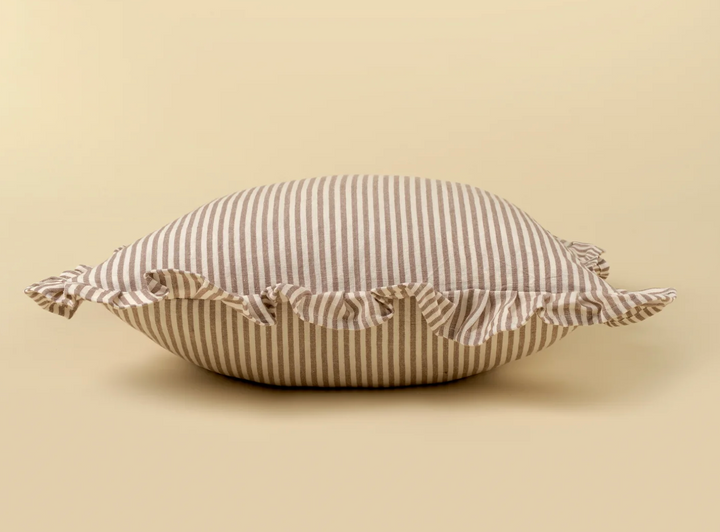 Ruffle Thin Stripe Pillow