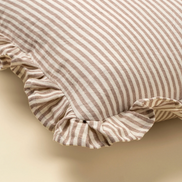 Ruffle Thin Stripe Pillow