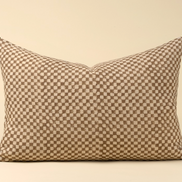 Check Linen Pillow