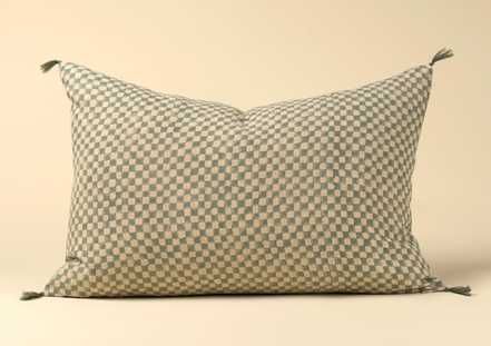 Check Linen Pillow