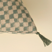 Check Linen Pillow