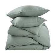 Mist BonGout Linen Duvet Set