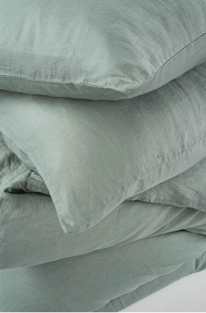 Mist BonGout Linen Duvet Set