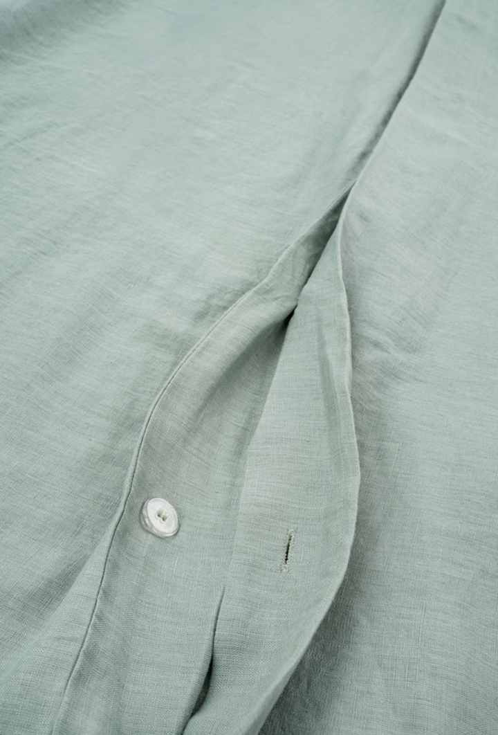 Mist BonGout Linen Duvet Set