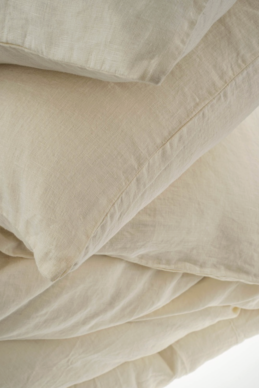 Ivory BonGout Linen Duvet Set