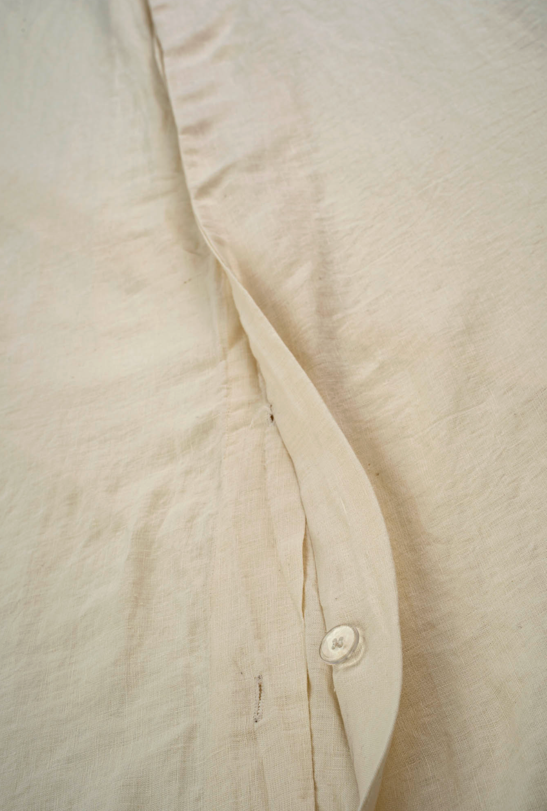Ivory BonGout Linen Duvet Set